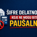 Šifre delatnosti koje ne mogu biti paušalne u Srbijia